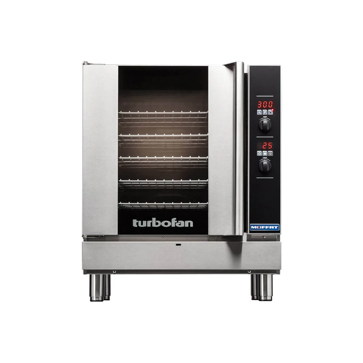 Moffat G32D5 Turbofan® Single Deck Full Size Gas Convection Oven with Digital Controls, 33.000 BTU