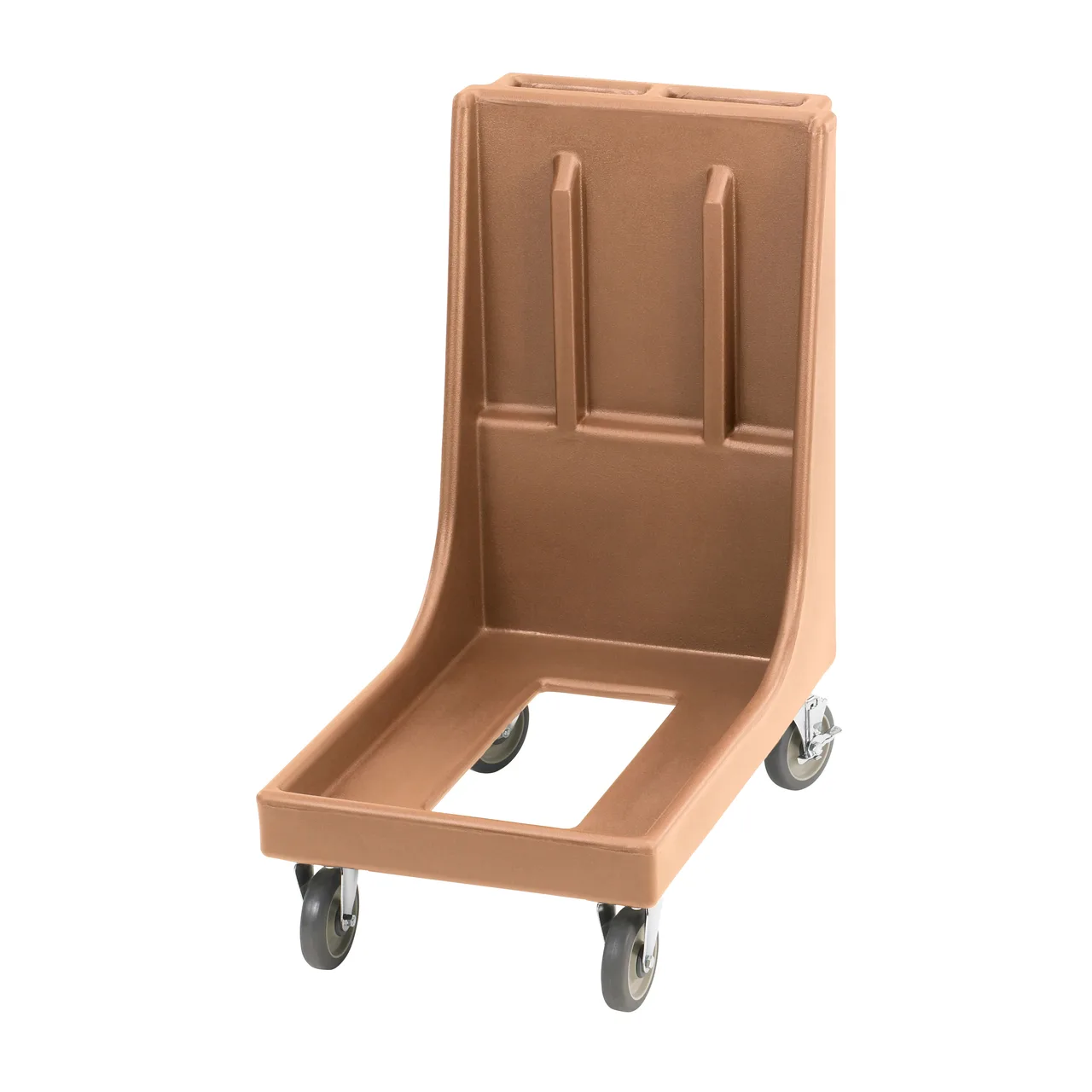 Cambro CD100H157 Coffee Beige Camdolly Dolly for Camtainers w/ 350 lb Capacity, Handle