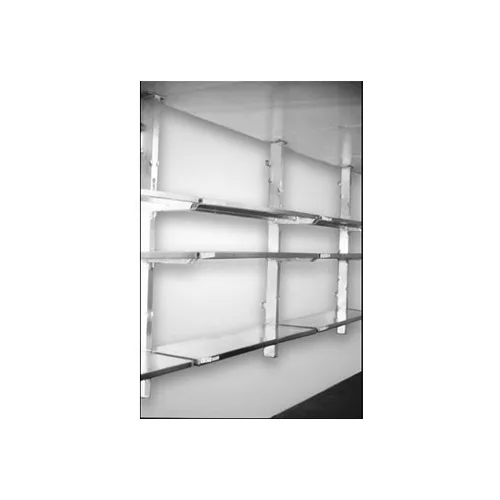 New Age 97754 Common Upright for Wall Mount Cantilever Shelving, 84"H, Locking Tabs Spaced on 12" Centers