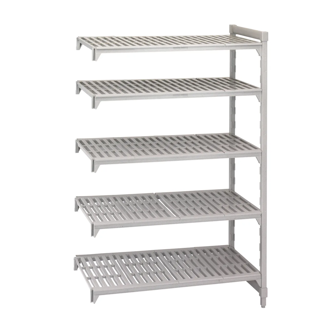 Cambro CPA183684V5PKG Camshelving® Premium Vented 5-Shelf Add-On Shelving Unit - 18" x 36" x 84"