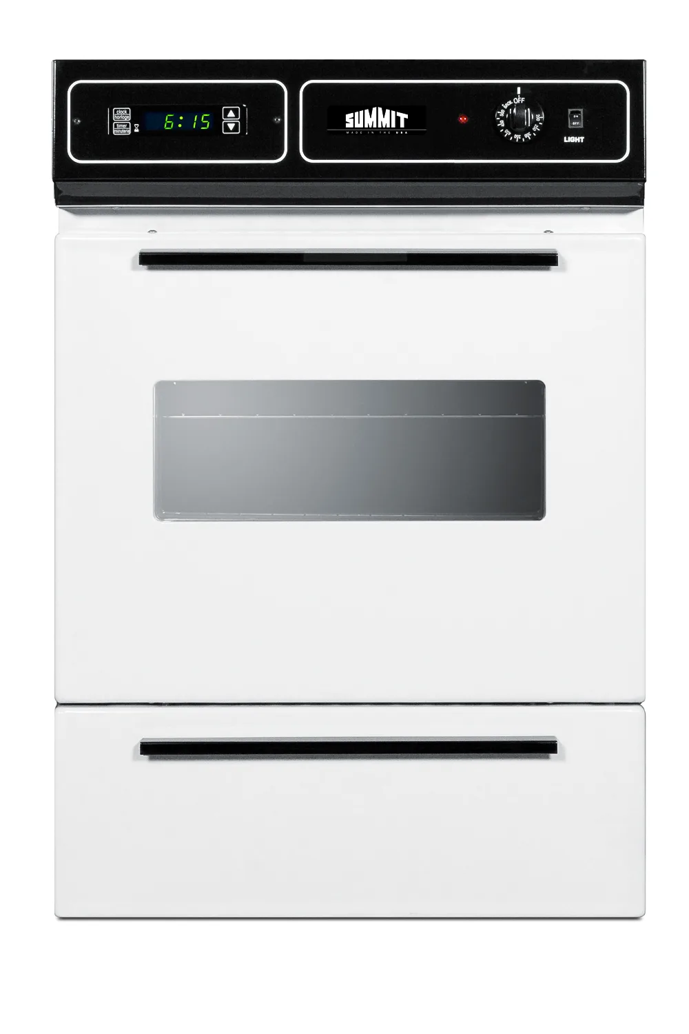 Summit WEM715KW Residential Wall Oven, 115V Electric, 24" Wide, White Finish
