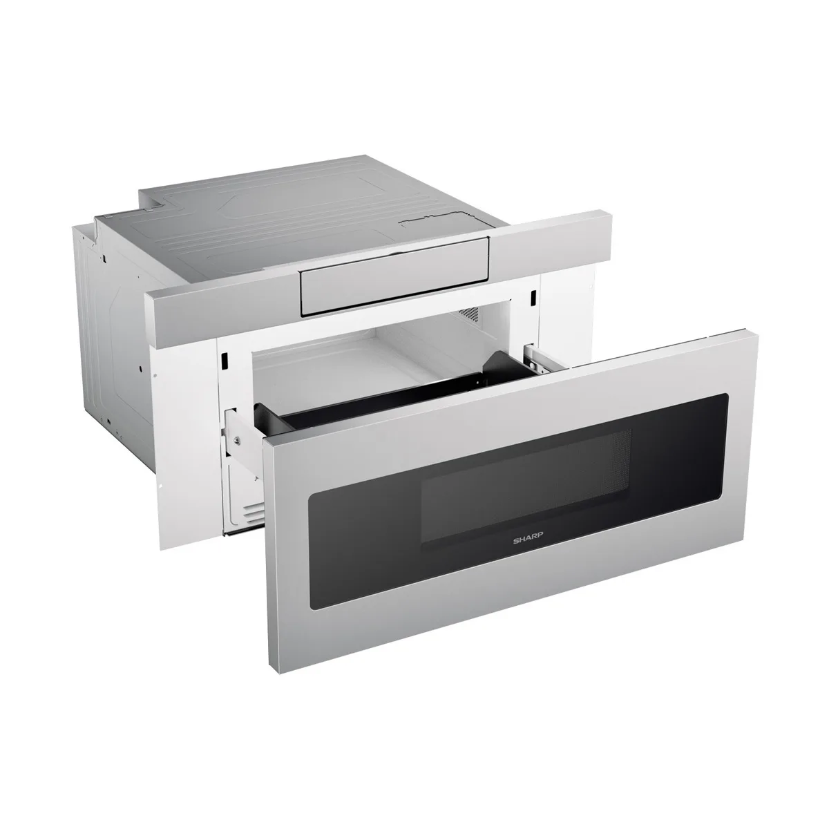 Sharp SMD3070ASY 24" 950 Watt Microwave Drawer Oven, 1.2 Cu. Ft.,  Concealed Control Panel, S. Steel - Open box