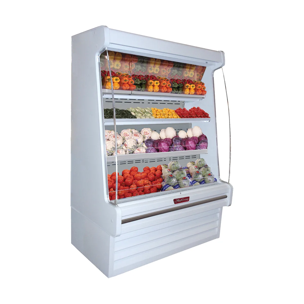 Howard-McCray R-OP35E-10S-LED 123" Remote Refrigerated Produce Display Case, White