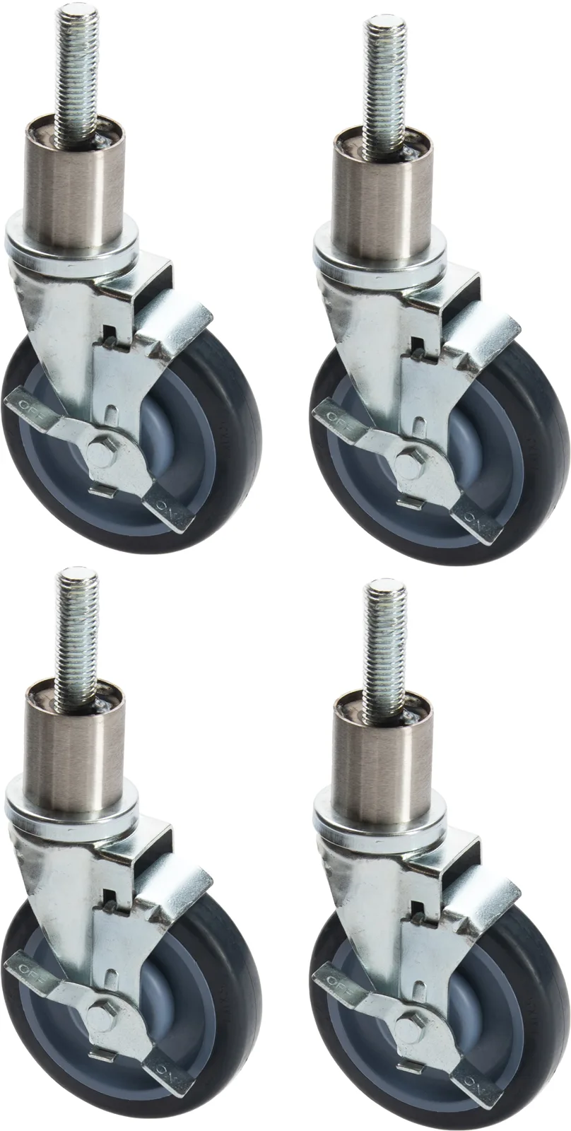 Vulcan CASTERS BP Set of 4 Adjustable Casters - 2 Locking