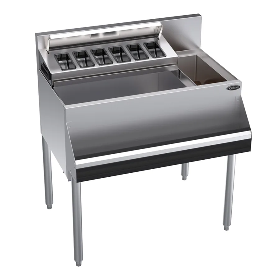 Krowne KR24-MS32L-10 Bottle Well Bin Underbar Ice Bin/Cocktail Station