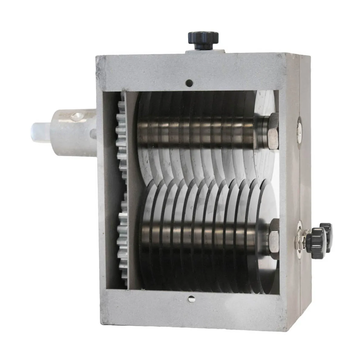 American Eagle AE-MC22N-1/4 Countertop Electric Meat Cutter – 1/4" Strips, 1.5 HP 115V Motor, Stainless Blades, 170 RPM