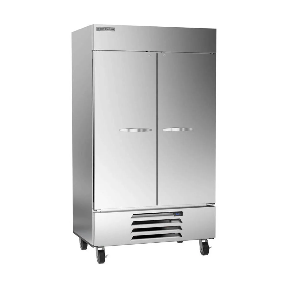 Beverage Air HBR44HC-1 47" 2-Section Reach-In Refrigerator w/ 2 Solid Full Doors, Bottom Mount, 1/3 hp, 40 cu. ft.