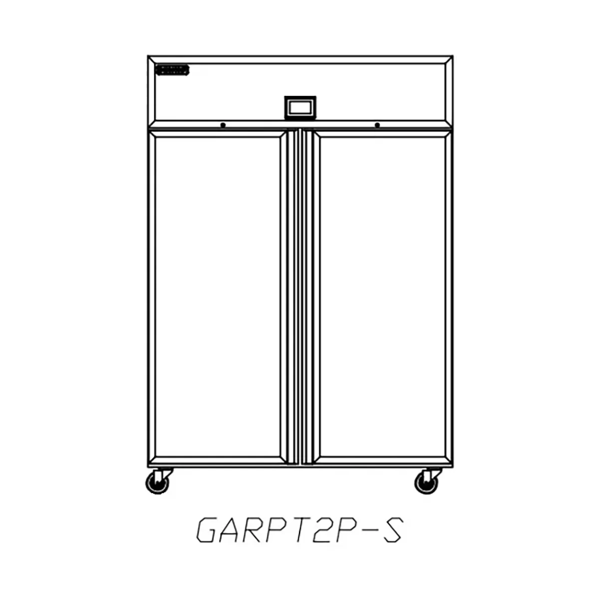 Delfield GARPT2P-S 72" 4-Solid Door Pass Thru Refrigerator, 50 cu. ft., Top Mounted