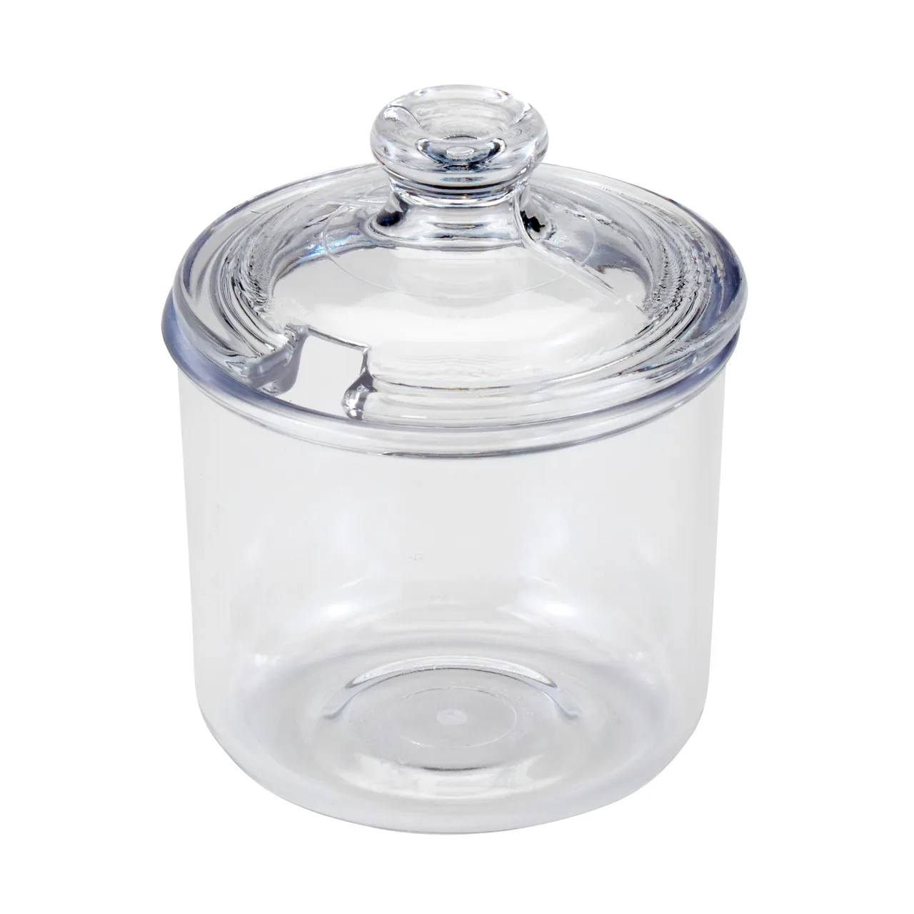 Cambro CJ80CW135 Condiment Jar – 8 oz Clear Polycarbonate, 3‑1/4″ Dia × 4″ H, Slotted Lid, Made in USA