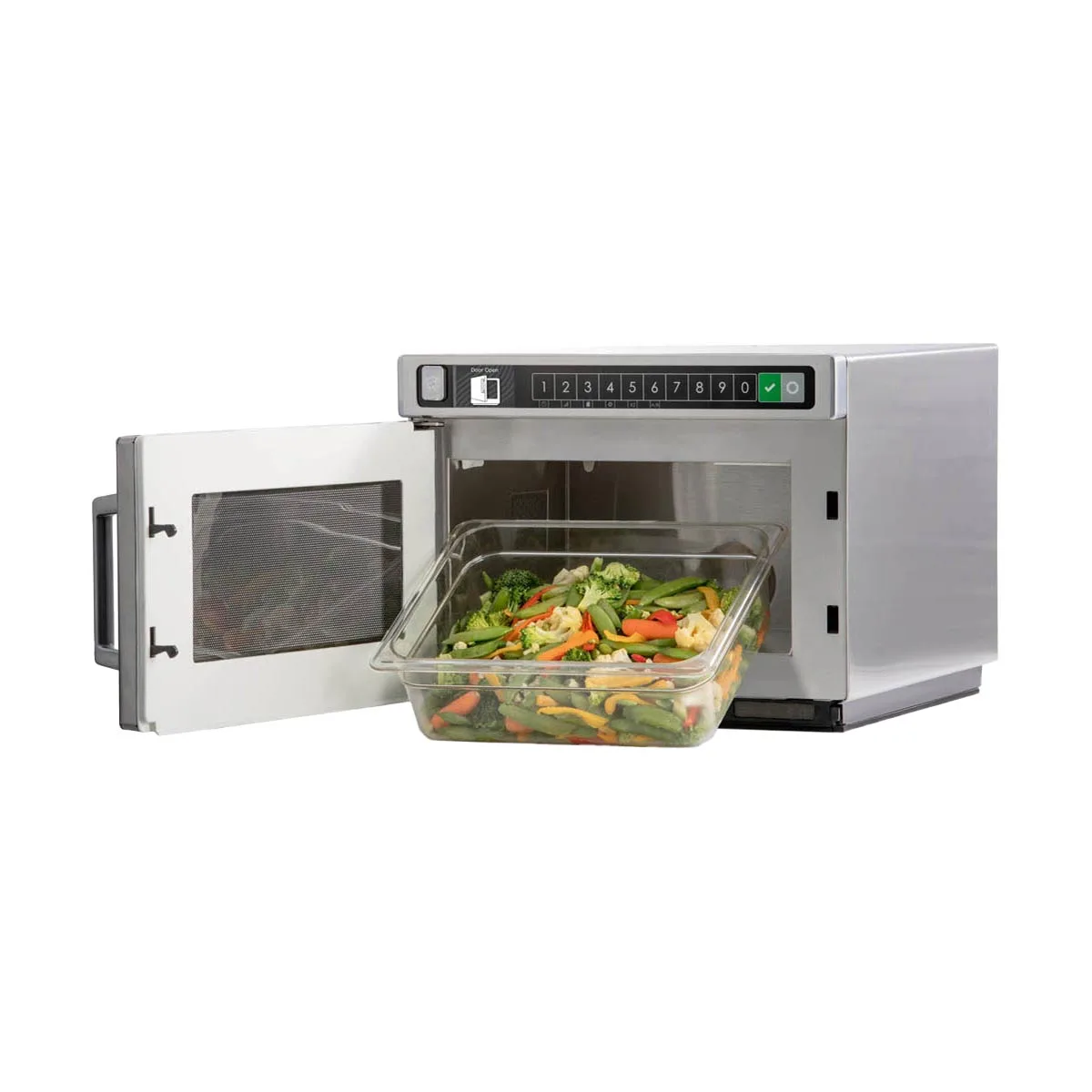 Amana HDC12A2 1200W Heavy Duty Commercial Microwave Oven, 0.6 Cu. Ft., Push Button, 120V