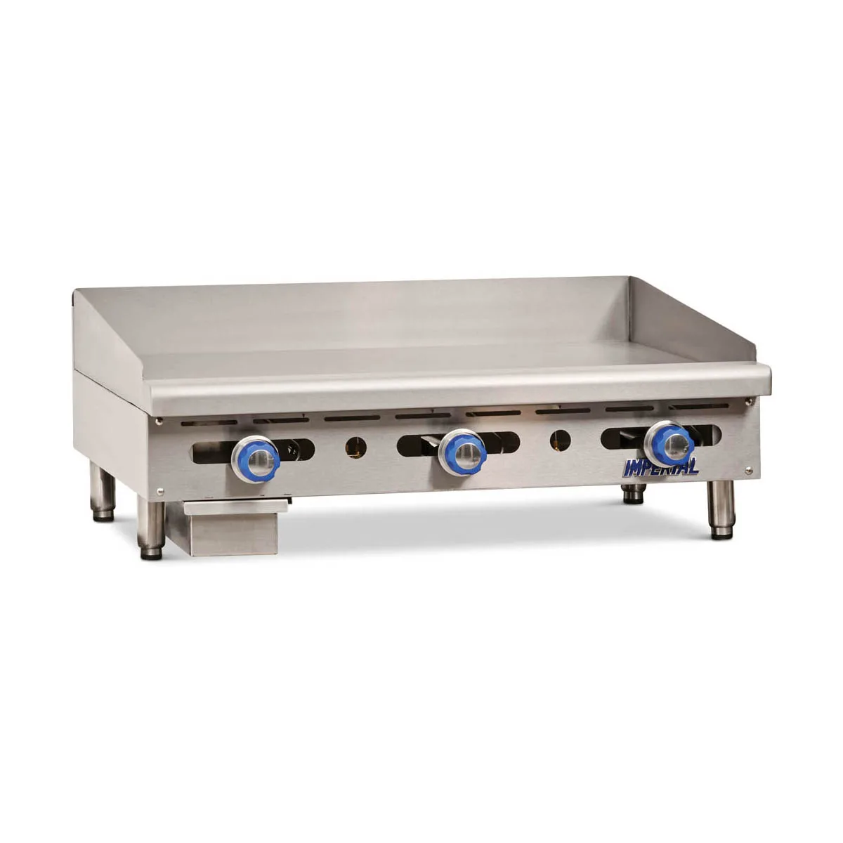 Imperial IMGA-3628-1 36" Countertop Gas Griddle, Manual Controls, 1" Steel Plate, 90.000 BTU