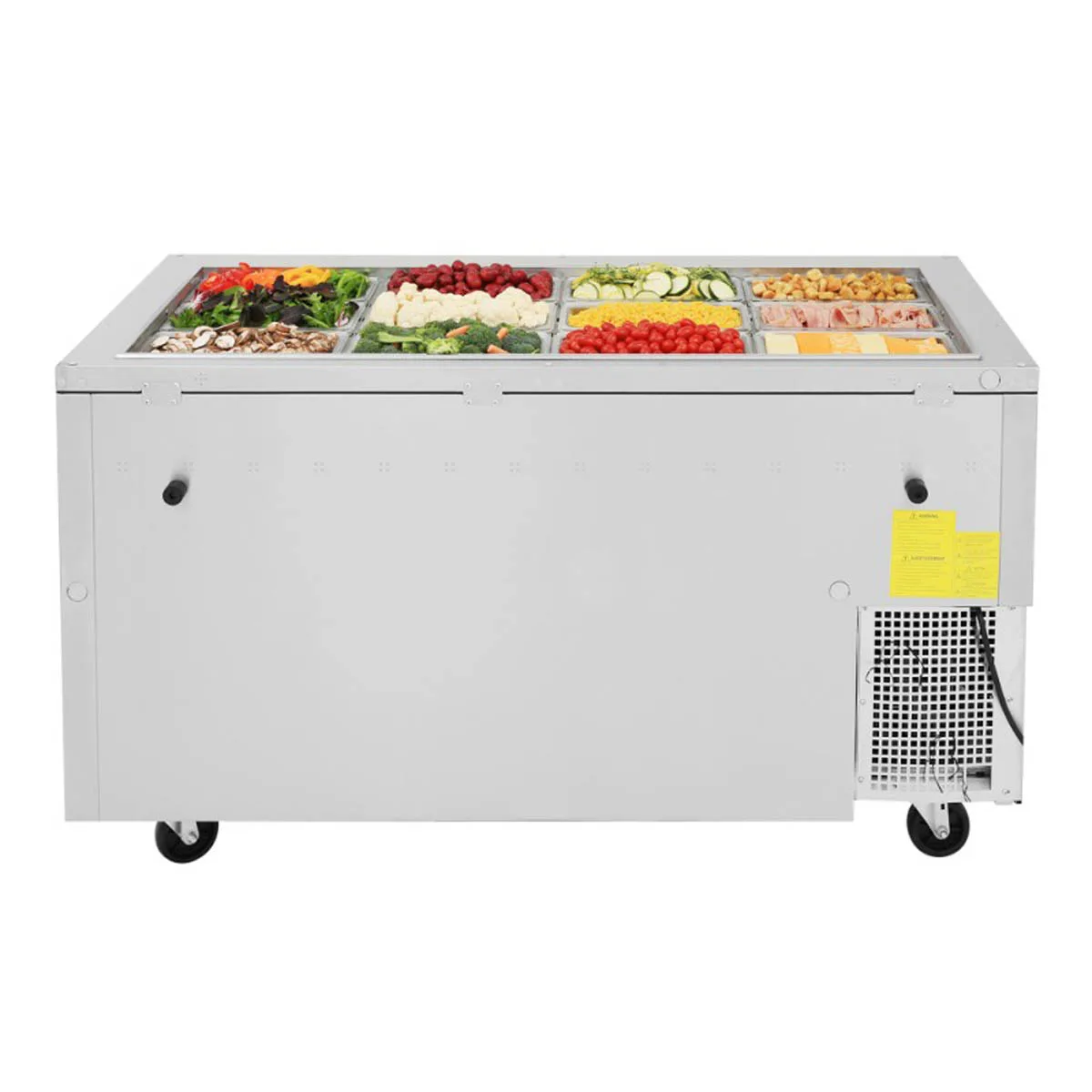 Turbo Air JBT-60-N 59" J Series Refrigerated Buffet Table, (2) Section, (12) Pan, 15.0 cu. ft.