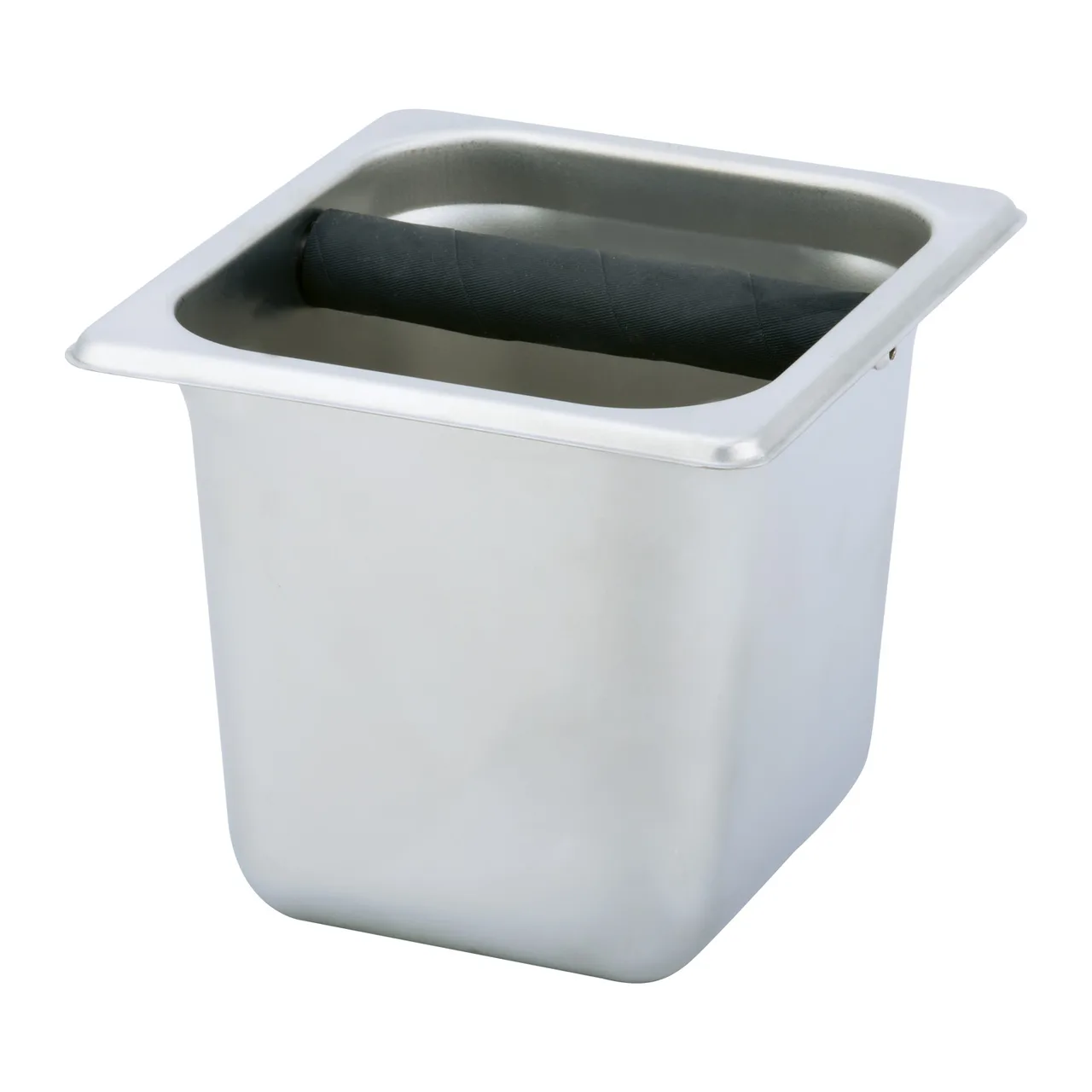 CAC China SCKB-765 Commercial Grade Coffee Knock Box, 5" Deep, Stainless Steel