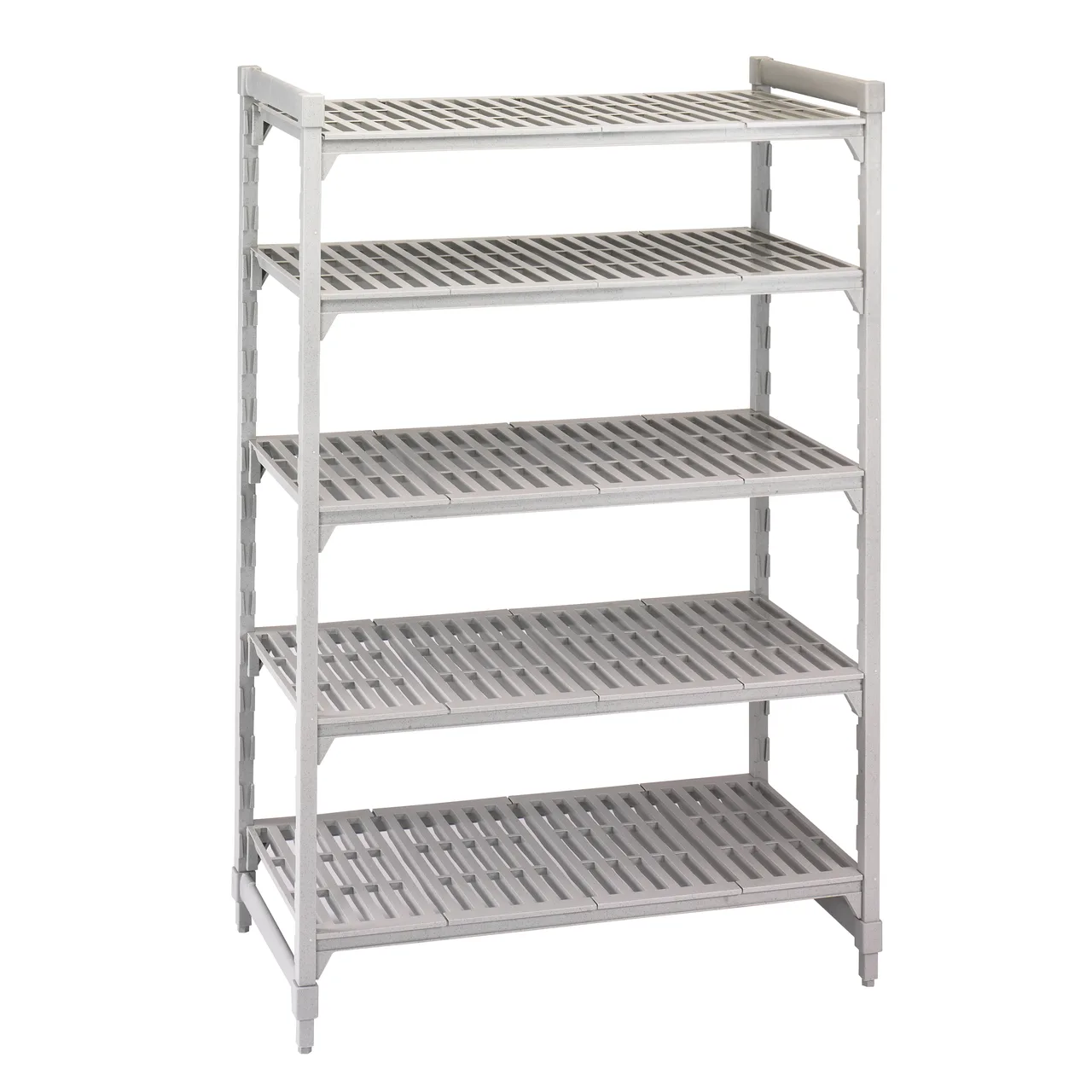 Cambro CPU247272V5PKG Camshelving® Premium Vented 5-Shelf Starter Shelving Unit - 24" x 72" x 72"