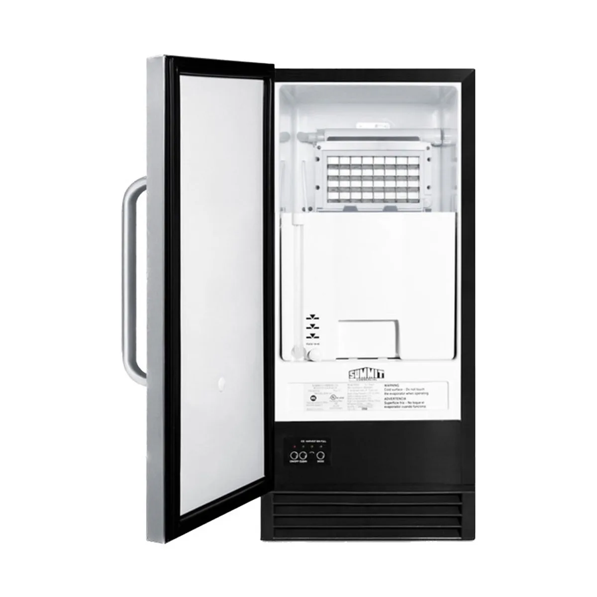 Summit BIM44GADA 15" Air Cooled Full Cube 50 lb Undercounter Ice Machine with 25 lb Bin, ADA