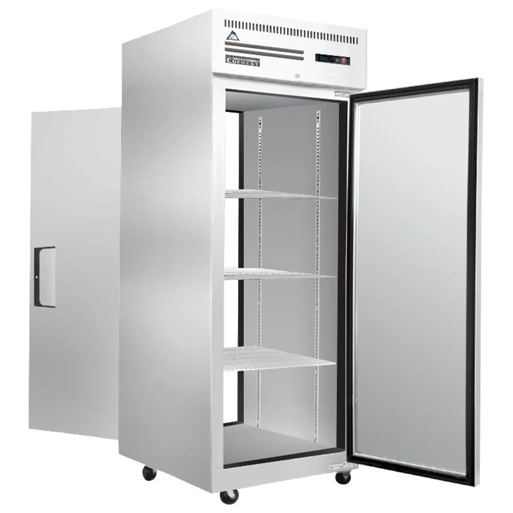 Everest ESPT-1S-1S 1-Section Pass-Thru Refrigerator w/ 2 Solid Full Doors, Top Mount, 23 cu. ft.