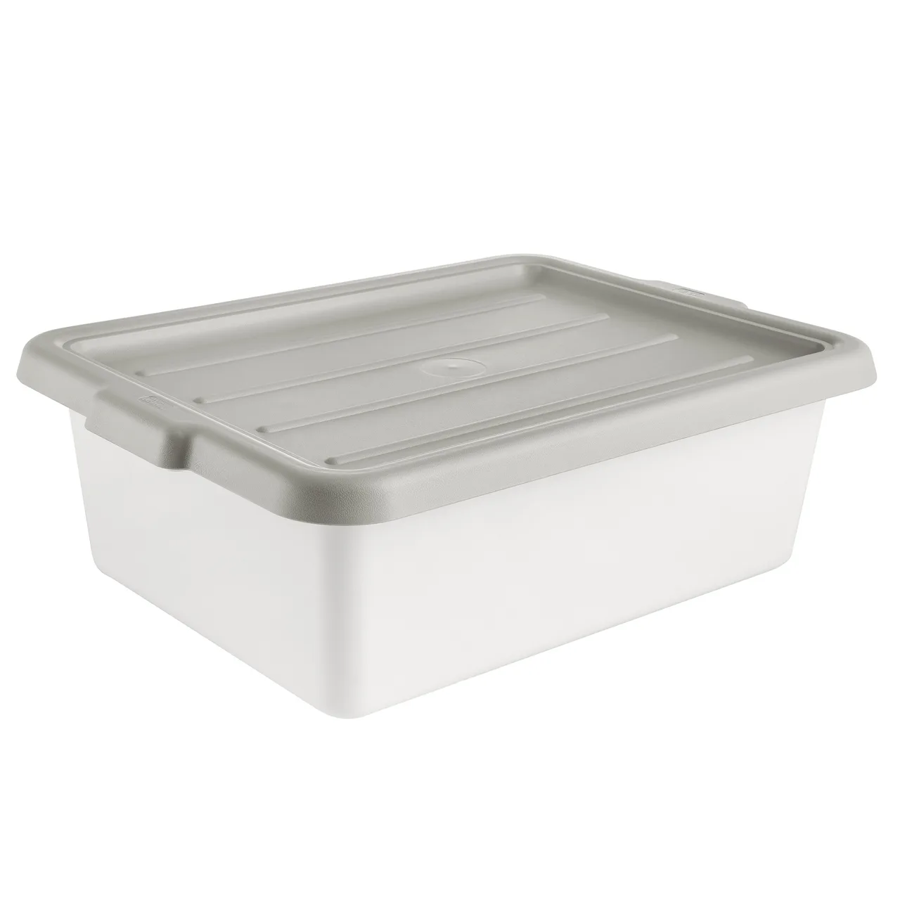 CAC China BTCV-57GY Bus Box Cover, 23-1/4" x 16-7/8" Polypropylene Gray BPA-Free Cover for BTDB Series