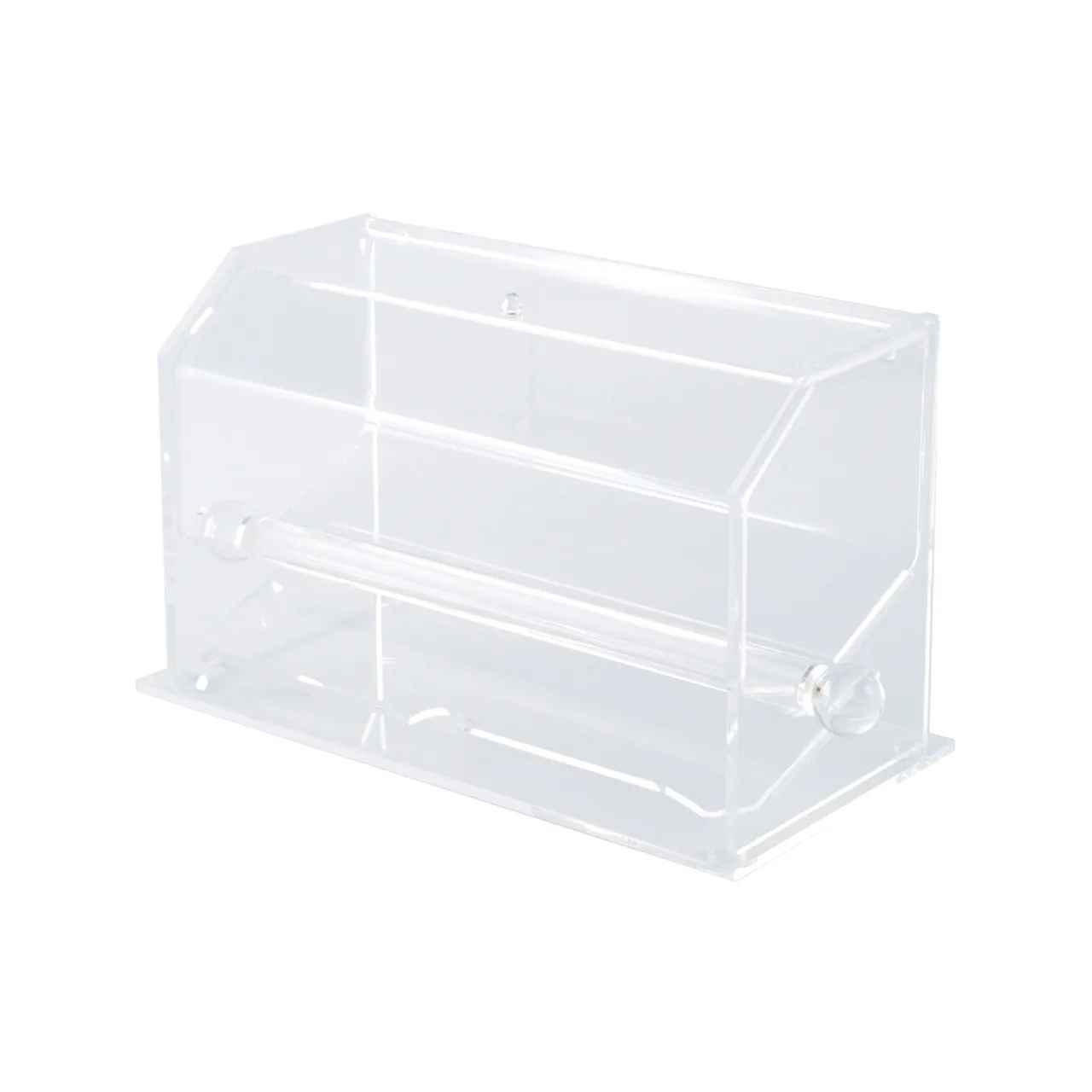 CAC China ACSW-11H Clear Acrylic BPA Free Straw Dispenser, 10-3/4"W x 4-3/4"D x 7"H