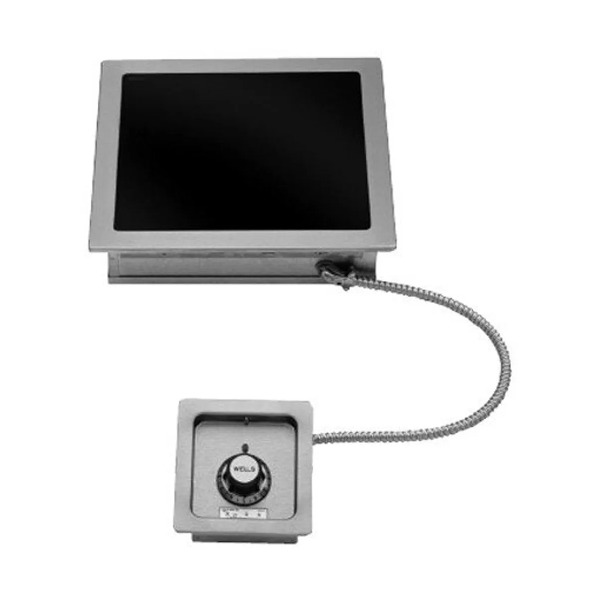 Wells HC-1256 15" Electric Built-In Hotplate w/ (1) Burner, Black Ceramic Glass, Infinite Controls, 208/240v