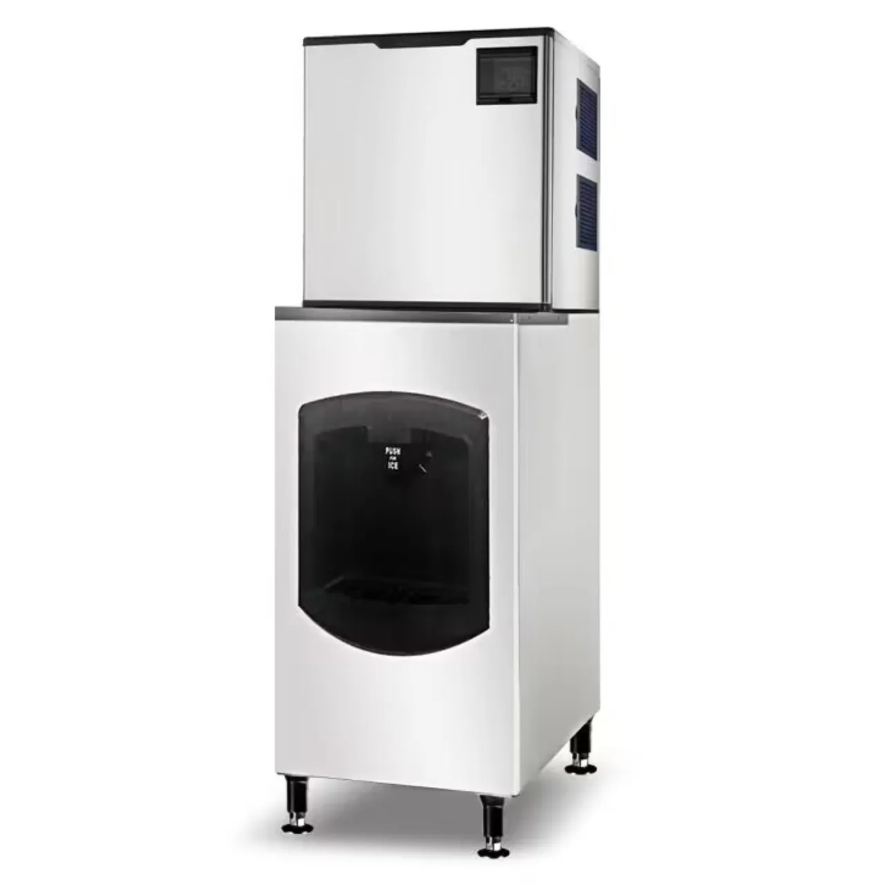 Omcan USA 48349 22" Cube Ice Maker, 350 Lb/Day, 170 Lb Bin, Display, 110‑120V, ENERGY STAR®