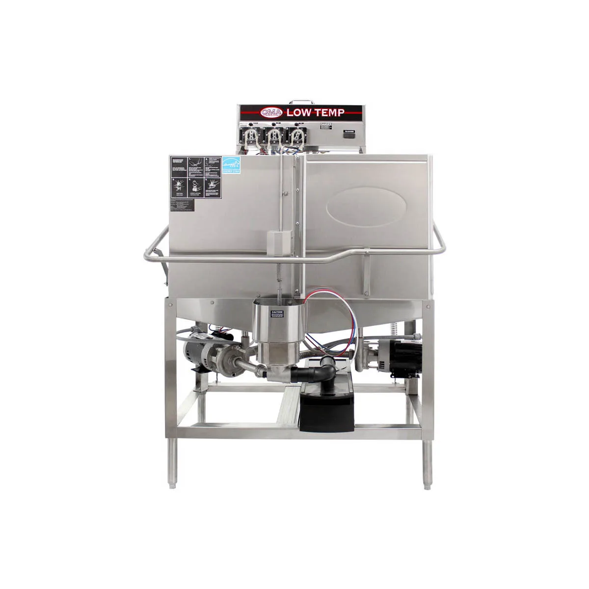 CMA Dishmachines CB 44" Door Type Corner Dishwasher, Low Temp - Double Rack, 80 RPH - 78 Gal/Hr