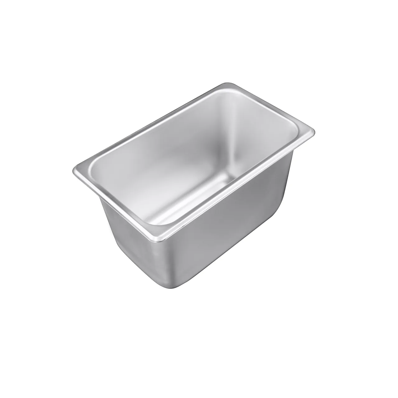 CAC China STPQ-S25-6 Steel Steam Table Pan – 1/4 Size, 6" Deep, 25‑Gauge, Stack Lug, Dishwasher Safe