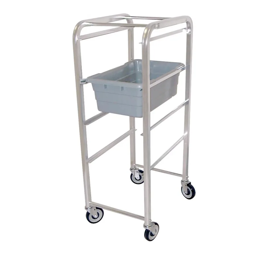 Omcan USA 13495 Aluminum Full Size Mobile Lug Rack w/ 4 Lug Capacity