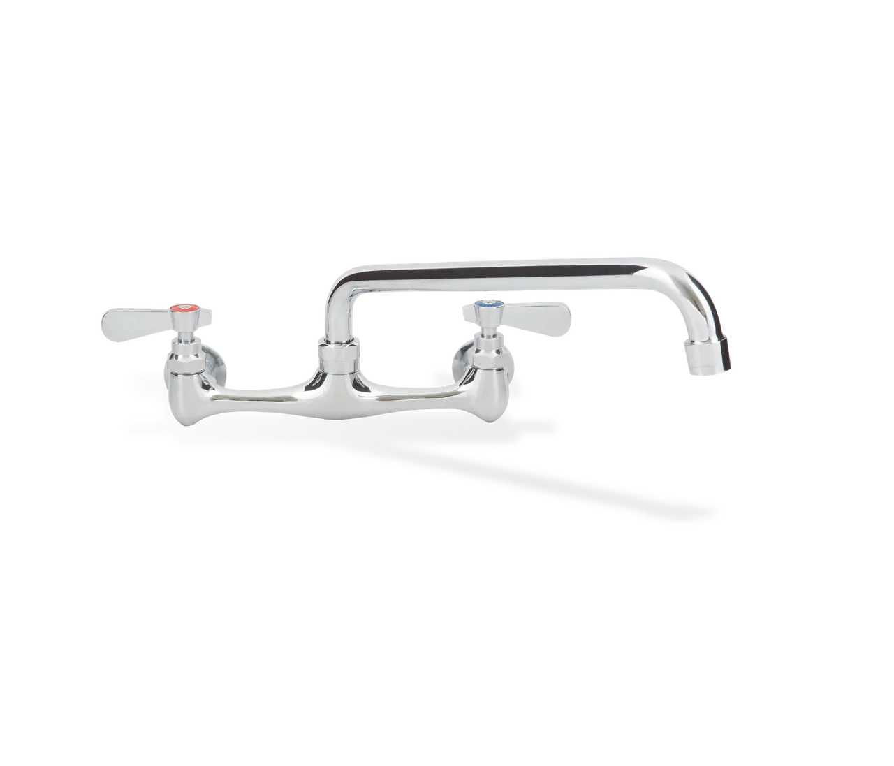 Steel Works SWFW-8-10HDLL Faucet, Wall Mount, 8" Center, 10" Spout, Heavy Duty