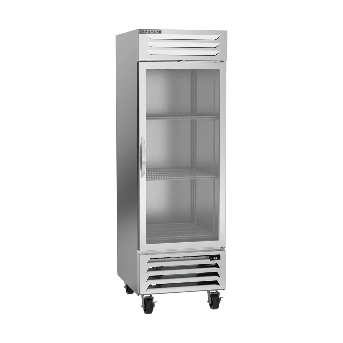 Beverage Air FB23HC-1G 27" 1-Section Reach-In Freezer w/ 1 Glass Door, Bottom Mount, 23.32 cu. ft.