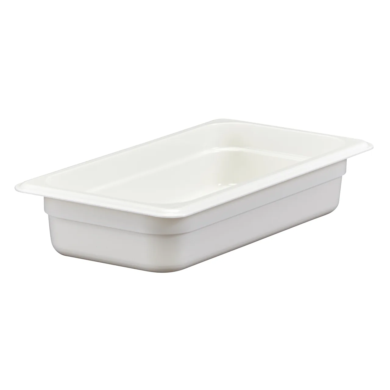Cambro 32CW148 Food Pan – 1/3 Size, 2.5 Qt, 2½″ Deep Polycarbonate White, NSF