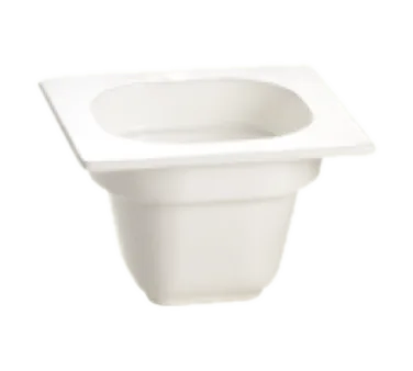 TableCraft CW360GY - 1/6 Size 1 Qt Pan, 6-1/8" x 6-3/8" x 4" Grey Aluminum, -20°F, Dishwasher Safe