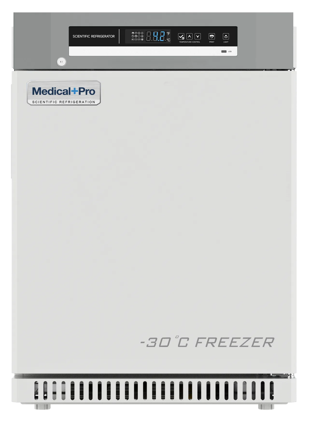 Migali MP-U3F-HC 23" Solid Door Medical Freezer, 3 Cu Ft, -25°C Defrost, Alarms, USB Export, 110V UL