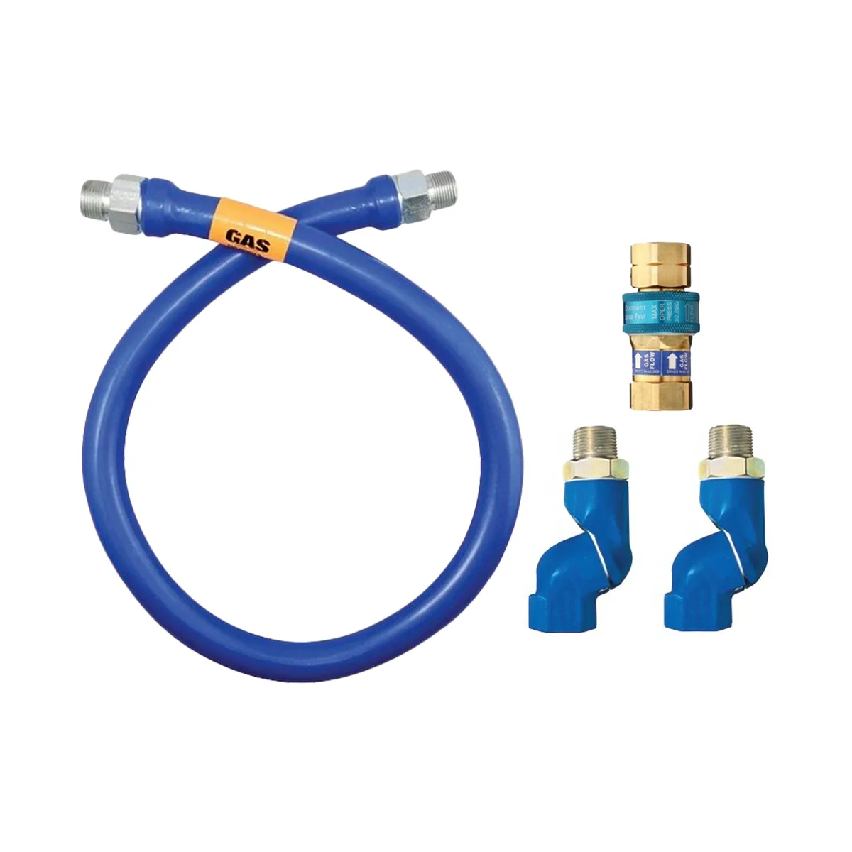 Dormont 16100BPQ2S48 SnapFast 48" Gas Connector Kit w/ Double Swivel MAX, 1" Diameter
