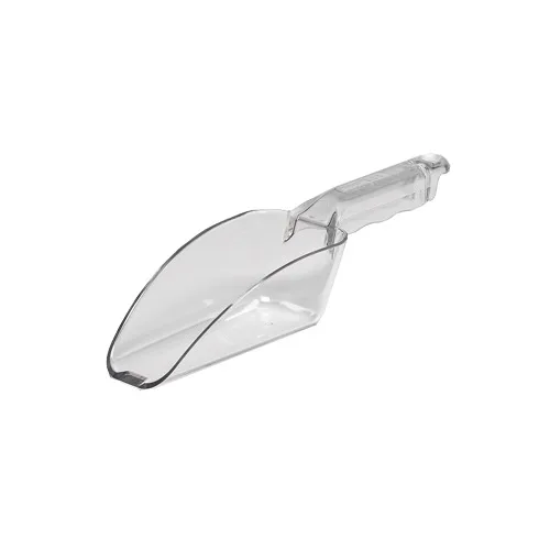 Cambro SCP12CW135 - Camwear Ice Scoop, 12‑Oz Clear Polycarbonate Utility Scoop, Flat‑Bottom Design