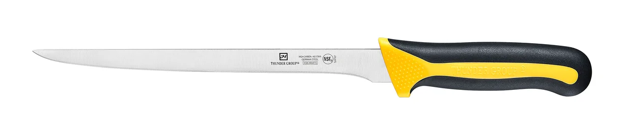 Thunder Group SLKF507 Fillet Knife, Flexible, 8" Blade, Soft-Grip Handles