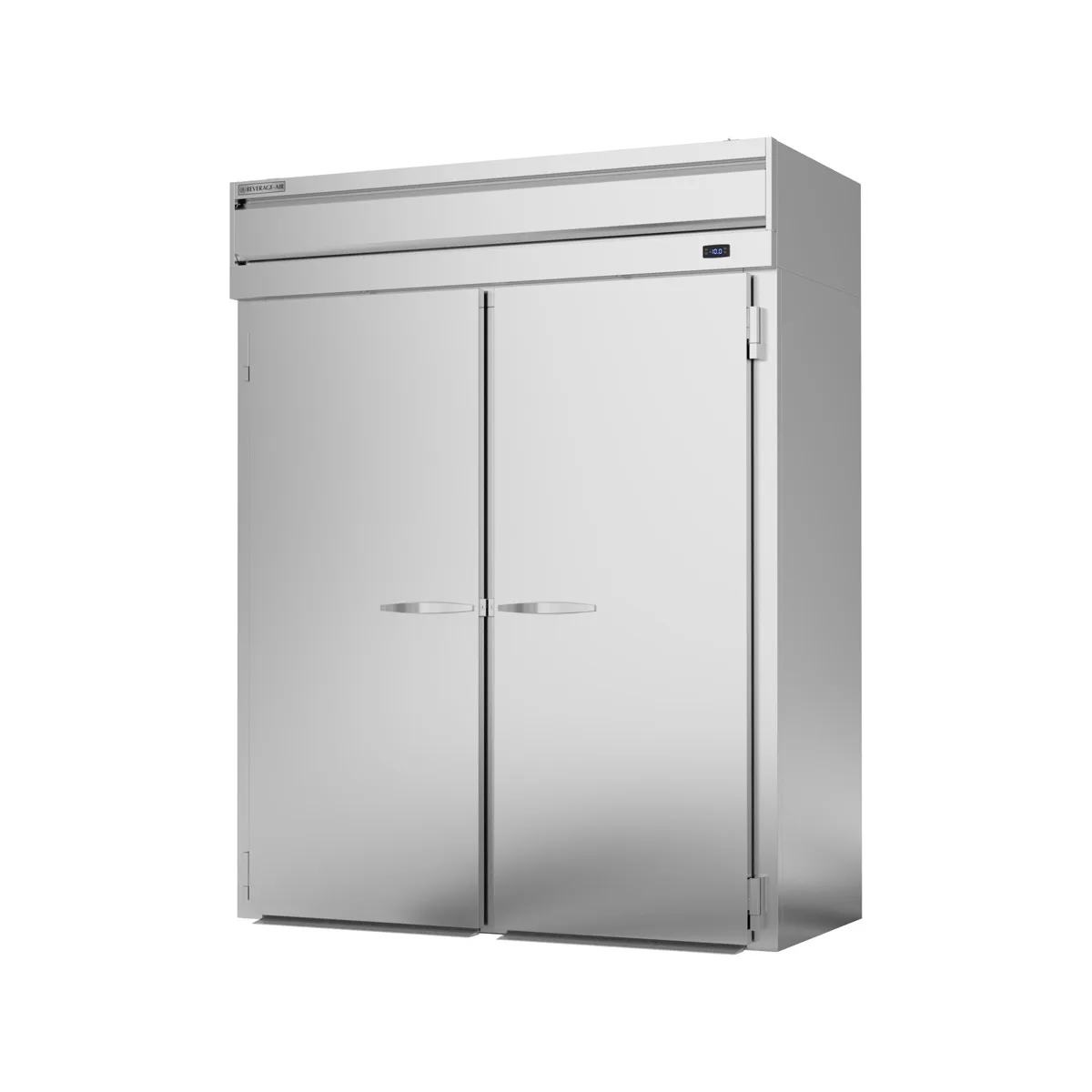 Beverage Air PFI2XTHC-1AS 68" Two Section Roll-In Freezer w/ 2 Solid Doors, Extra Tall, 77 cu. ft.