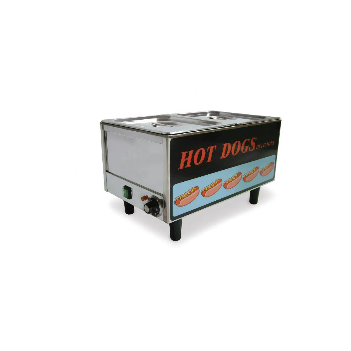 Omcan USA 17133 (Fw-Tw-3050) Hot Dog Steamer, Table Top