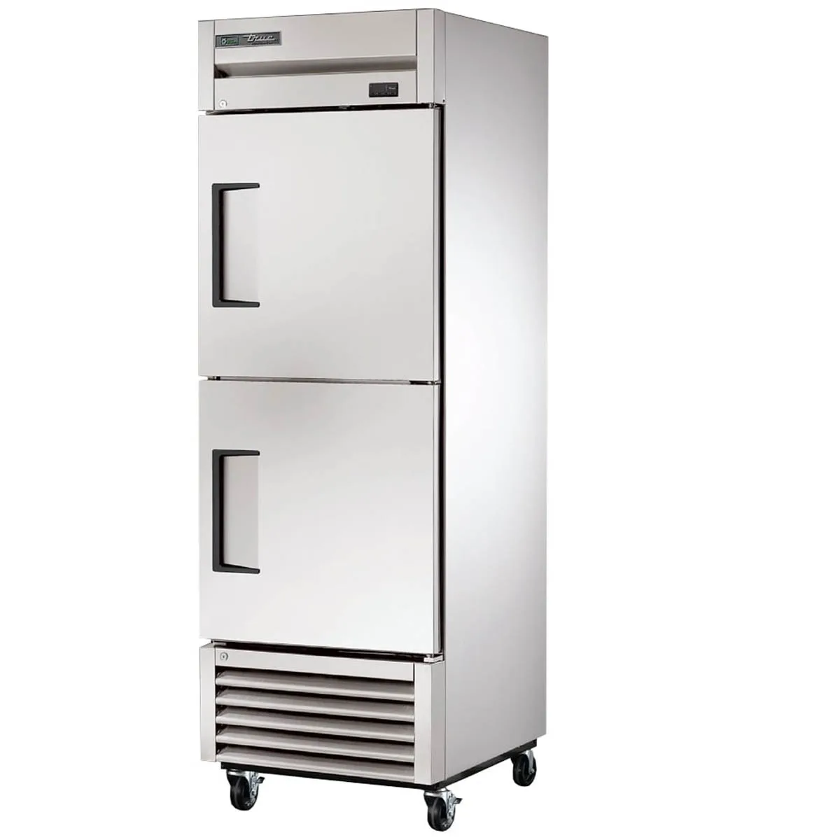 True T-23-2-HC 27" 1-Section Reach-In Refrigerator w/ 2 Solid Half Doors, Bottom Mount, Stainless Steel Front-Aluminum Sides