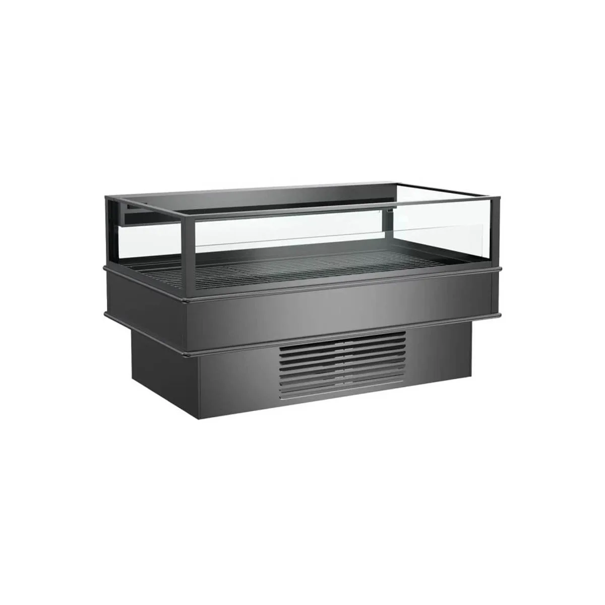 Structural Concepts MI48RF 97" Self-Service Mobile Island Open Air Merchandiser, Dual Temp (Refrigerator/Freezer)