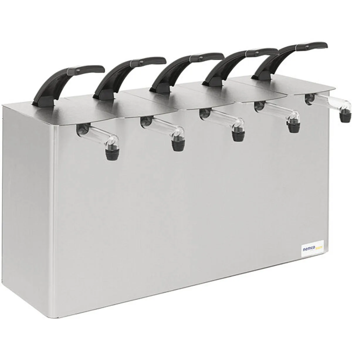 Nemco 10965 Condiment Pump, 21" W x 13" D x 18" H, NSF, Fits 1.5‑Gallon (6 qt) Pouches, 5 Heads
