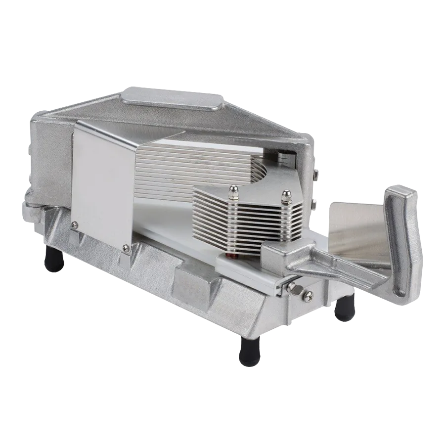 Global Solutions by Nemco GS4100-A Tomato Slicer, 3/16" Manual Straight Blade, Aluminum Housing, Non‑Skid Feet
