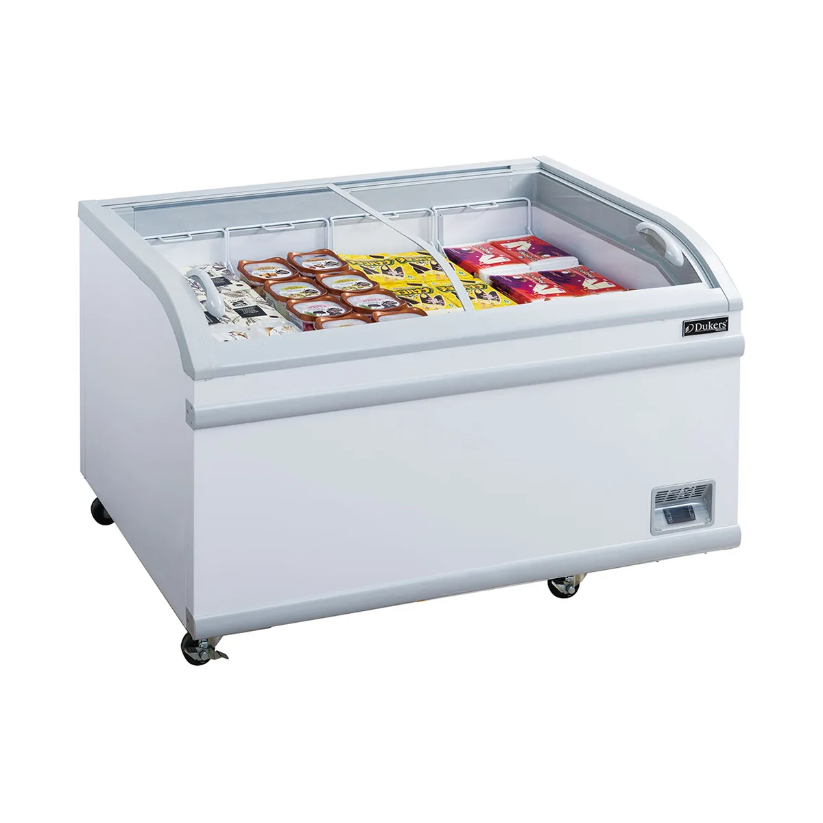 Dukers Appliance Co WD-500Y 57" Glass Chest Freezer, 17.66 cu. ft.