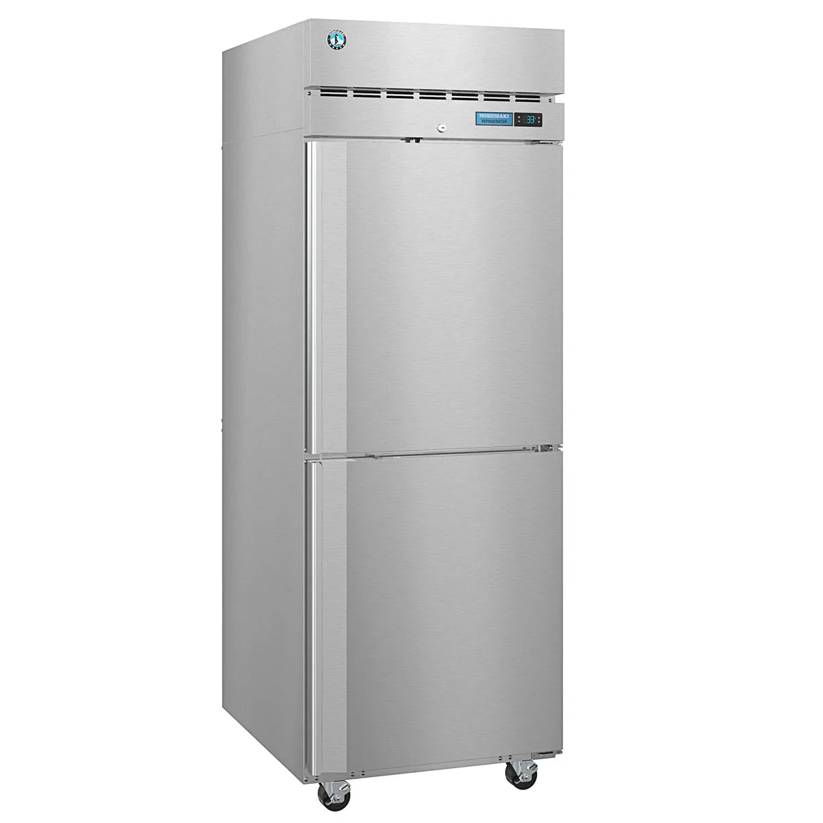 Hoshizaki PT1A-HS-HS 1-Section Pass-Thru Refrigerator w/ 4 Solid Half Doors, Top Mount, Stainless Steel, 24 cu. ft.