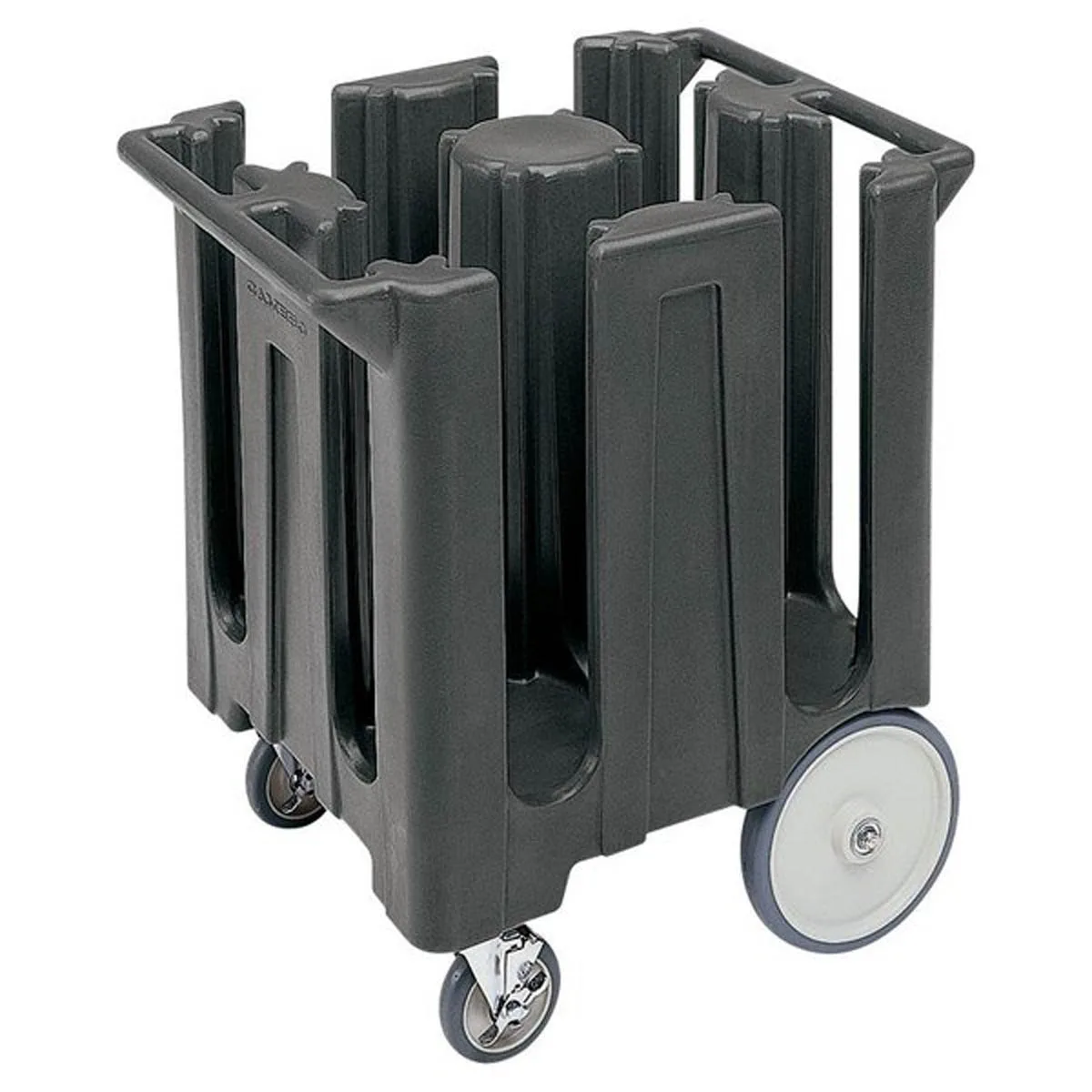 Cambro DC825110 Dish Caddies Cart, 28.75"W x 23.75"L x 32"H, 180 Plates, Black, Polyethylene, NSF
