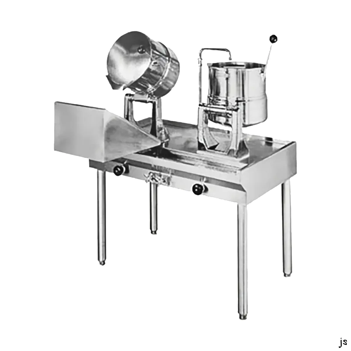 Groen MS88327 15 Gallon Floor Tilting 2/3 Steam Jacketed Electric Kettle Cabinet Assembly