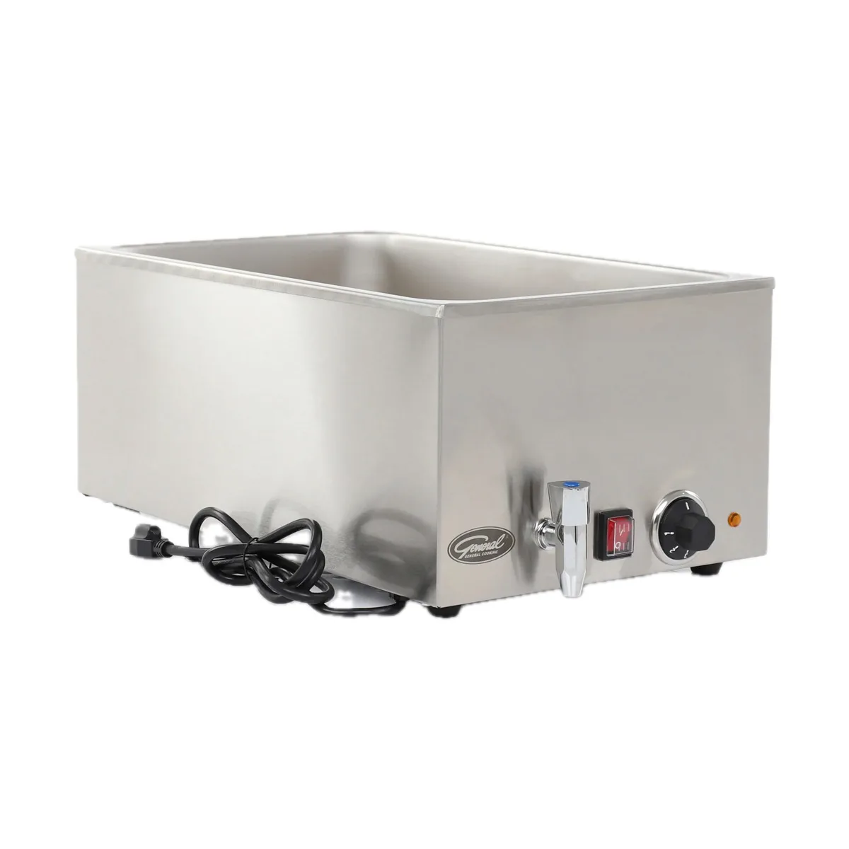 General GFW100D Countertop Food Pan Warmer w/ 6.3-Gal. Capacity, Adjustable Thermostat