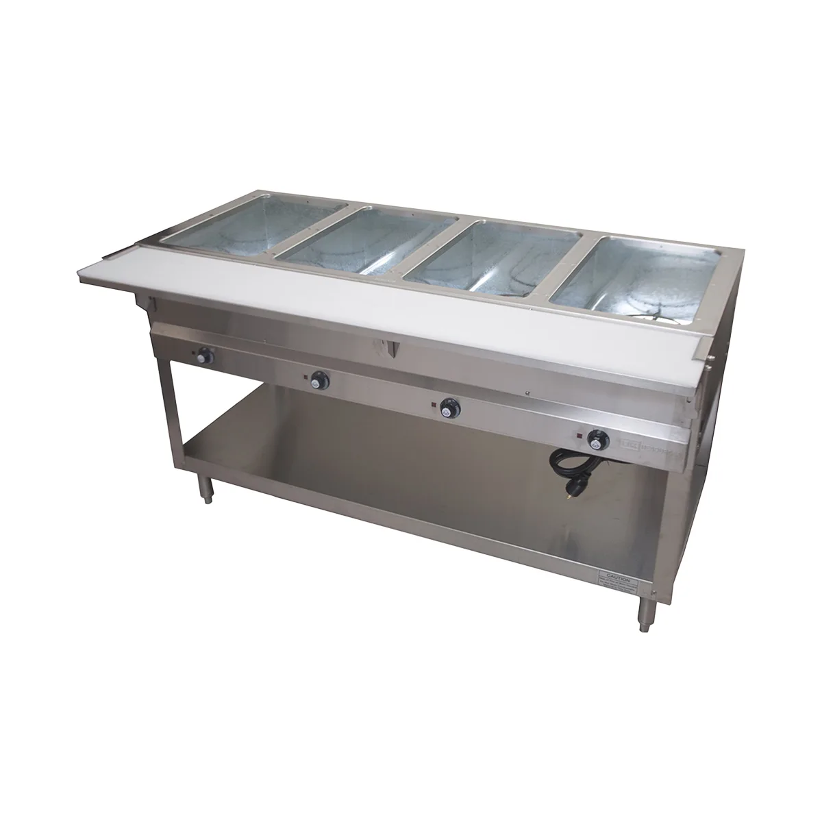 BK Resources STE-4-120 58" Electric Steam Table, (4) Open Pan Wells