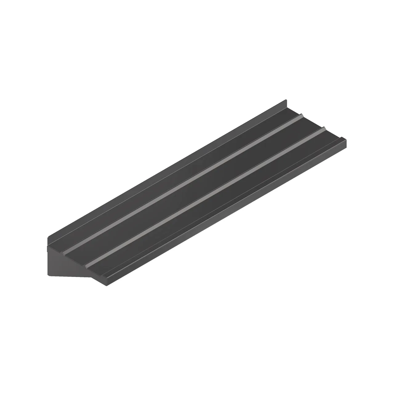 John Boos TS-S60-S Tray Slide, Stationary Design, Solid Ribbed, 60"W X 12"D