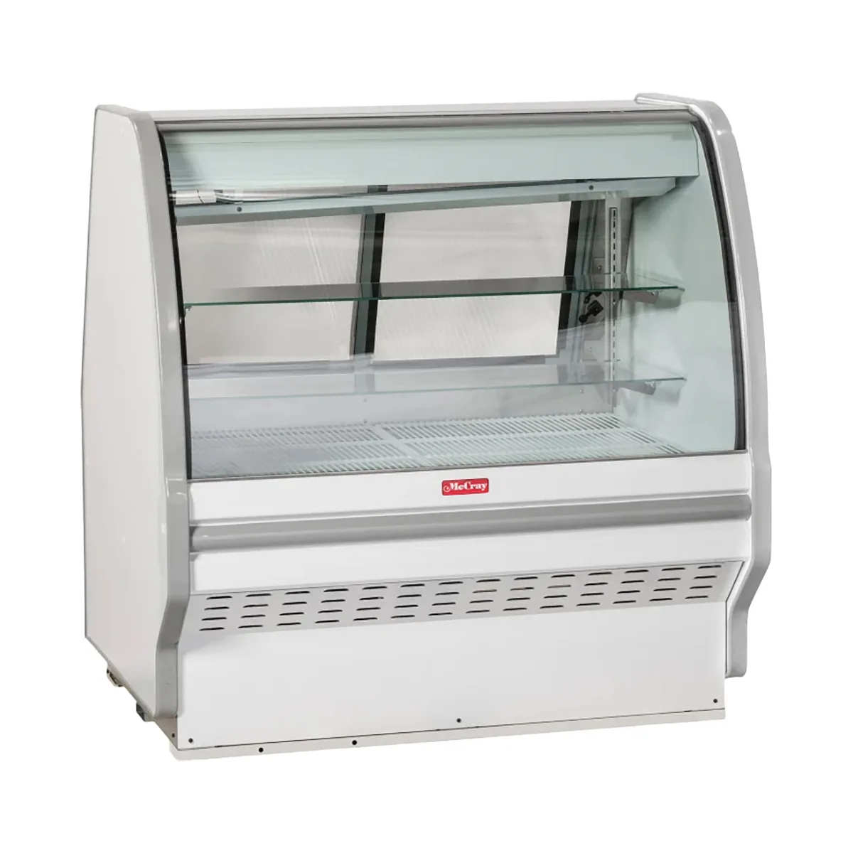 Howard-McCray SC-CBS40E-6C-S-LED 76" Refrigerated Bakery Display Case, Stainless Steel