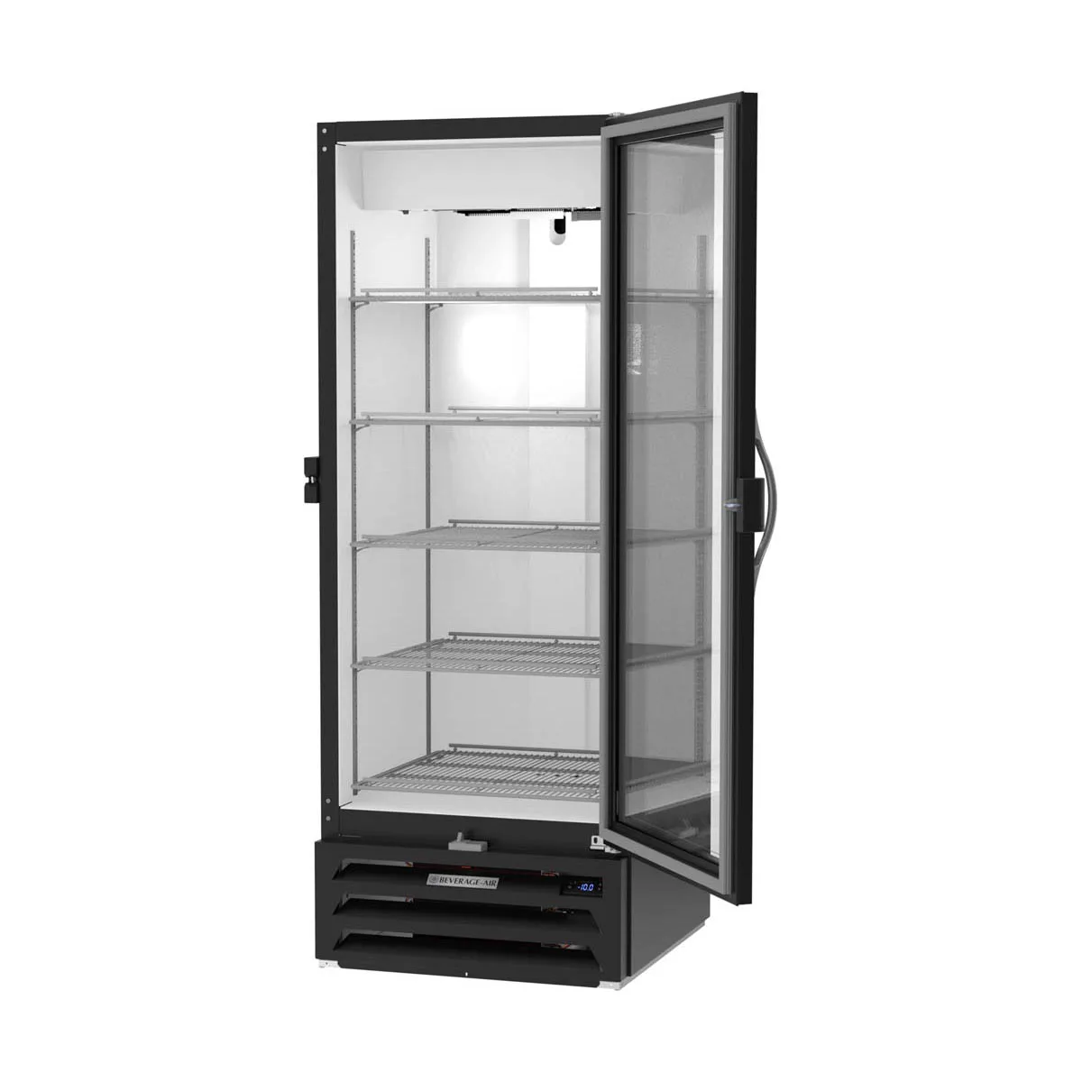 Beverage Air MMF12HC-1-B-IQ 25" 1 Glass Door Merchandiser Freezer in Black, 11.9 cu. ft.